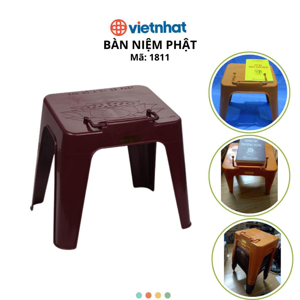 Combo 5 Bàn niệm phật, Bàn tụng kinh chính hãng VIỆT NHẬT (mã 1811)