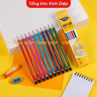 Combo 1 hộp 12 bút chì 2B Classmate siêu nhân, công chúa , 1 hộp 10 bút chì Thiên Long