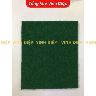 Miếng cước cọ rửa chén bát nồi chảo màu xanh bản to bền đẹp dễ vệ sinh, cọ xoong nồi, 1 Miếng