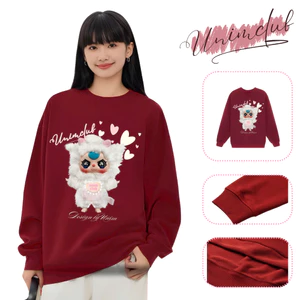 Áo Sweater Three Baby V3 Kitten Trắng Nỉ Chân Cua Cao Cấp Form Rộng Unisex Mùa Thu Đông Nam Nữ - SWTV31
