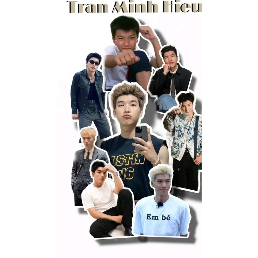 (VUÔNG) Móc khóa mica IN HÌNH HIEUTHUHAI in hình idol thần tượng vpop xinh xắn