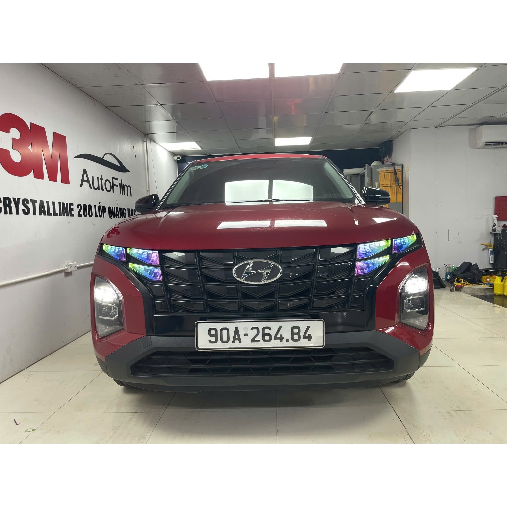 Tem dán đèn creta, tem demi xe creata, decal dán đèn xe creta, miếng ...