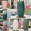 Bình Hoa Gốm Sứ Bát Tràng Dáng Bom Vân Ngang Men Mộc Decor Trang Trí Phòng Khách GomDecorTSC