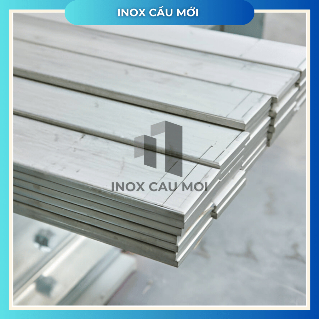 Thanh la inox 304, lập là, nẹp la bản rộng 2cm, 3cm, dày 2ly/3ly, dài 1m/1,5m
