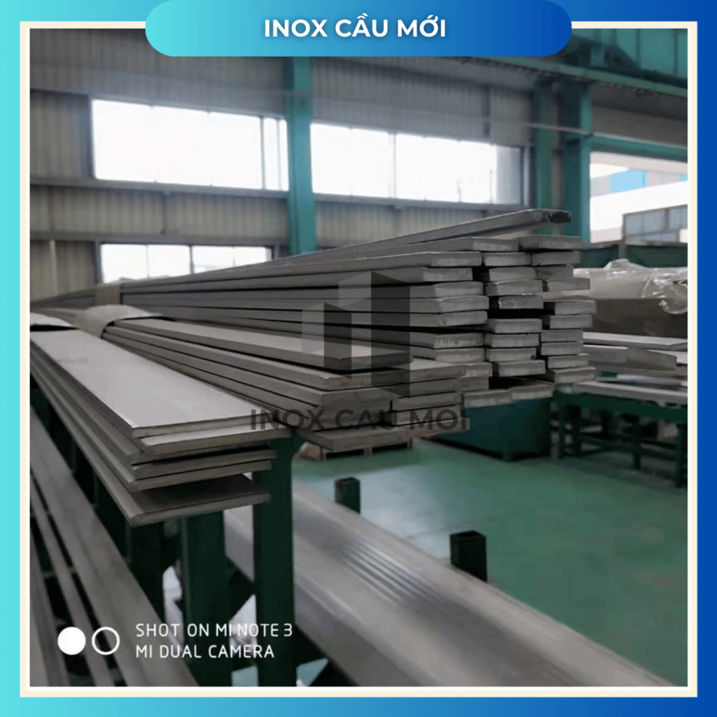 Thanh la inox 304, lập là, nẹp la bản rộng 2cm, 3cm, dày 2ly/3ly, dài 1m/1,5m