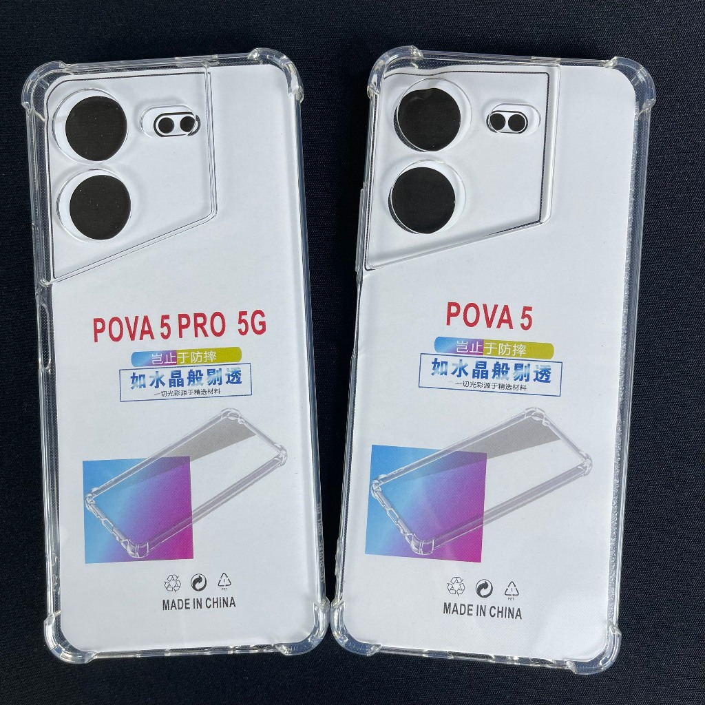 Ốp lưng Tecno Pova 5 / 5 pro dẻo trong suốt silicon cao cấp chống sốc chống va đập bảo vệ camera có gờ bảo vệ bốn góc