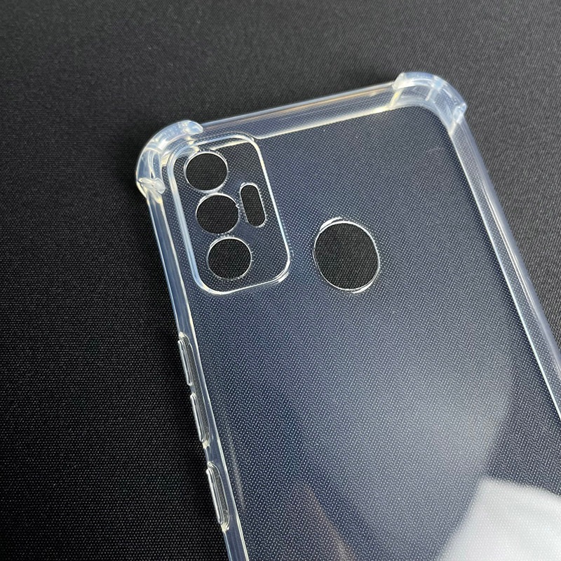 Ốp lưng Tecno Spark 7 / 7T dẻo trong suốt silicon cao cấp chống sốc chống va đập bảo vệ camera có gờ bảo vệ bốn góc