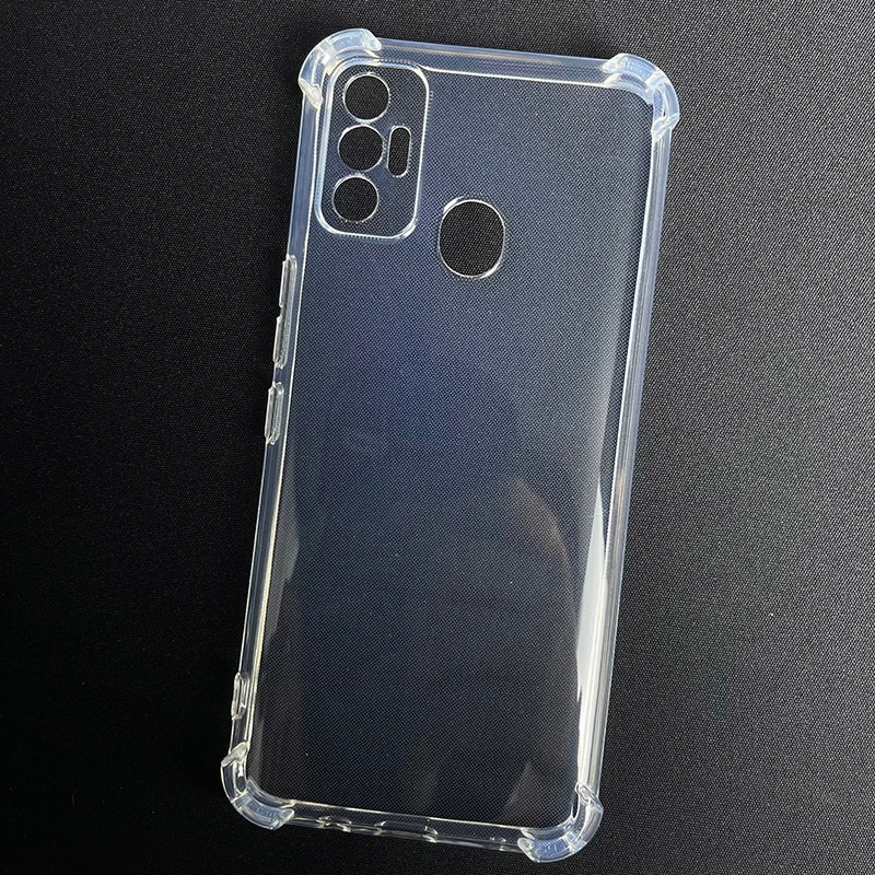 Ốp lưng Tecno Spark 7 / 7T dẻo trong suốt silicon cao cấp chống sốc chống va đập bảo vệ camera có gờ bảo vệ bốn góc