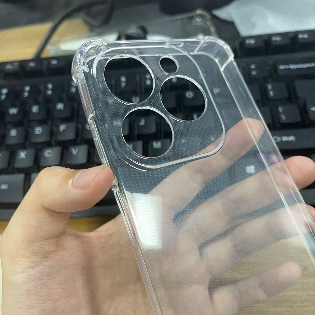 Ốp lưng Tecno spark go 2024 dẻo trong suốt silicon cao cấp chống sốc va đập bảo vệ camera điện thoại