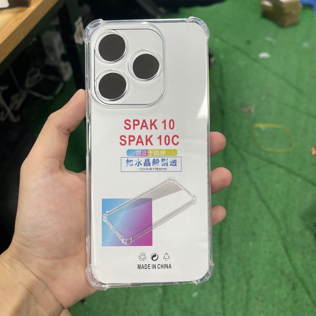 Ốp lưng Tecno spark 10, 10 pro, 10c dẻo trong suốt silicon cao cấp chống sốc bảo vệ cam điện thoại