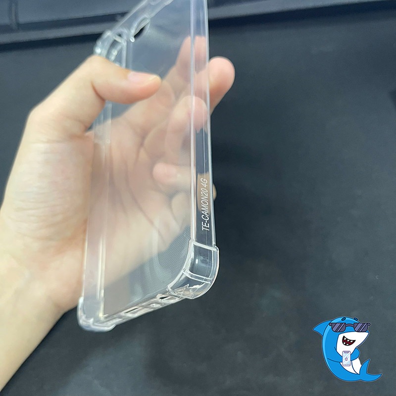 Ốp lưng Tecno camon 20, 20 pro 4G dẻo trong suốt silicon cao cấp chống sốc bảo vệ cam điện thoại