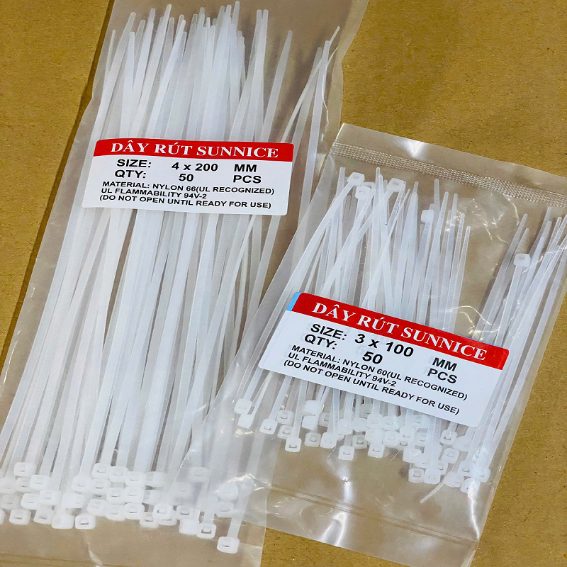 Dây Rút SUNNICE Nhựa 10cm 20cm Khoảng 50 Sợi 1 Bịch Siêu Rẻ Libi House ...