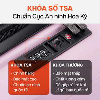 [COMBO SIÊU PHẨM] 2 Vali Kéo MIAvn Du Lịch Pisani LANI - Size 20/24/28 Nhựa PP Siêu Bền, Hạn Chế Bể Vỡ, Khoá TSA Bảo Mật