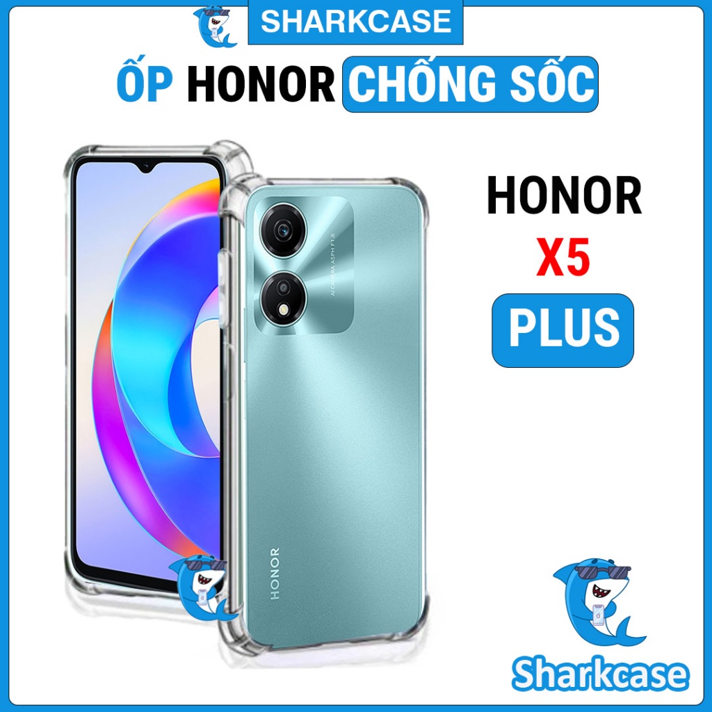 Ốp lưng Honor X5 Plus dẻo trong suốt silicon chống sốc bảo vệ cam điện thoại Vỏ bao lưng đt honor