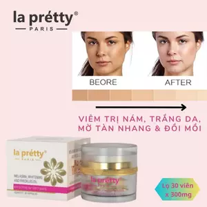Serum La Pretty Viên nám, trắng da, tàn nhang, đồi mồi La Prétty Paris 30 viên