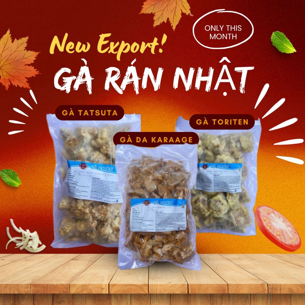 Combo Gà Rán xuất khẩu Nhật - Gà rán kiểu Nhật giòn ngon, tiện lợi gói ...