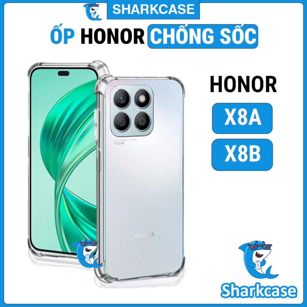Ốp lưng Honor X8A, X8B dẻo trong suốt silicon chống sốc bảo vệ cam điện thoại Vỏ bao lưng đt honor