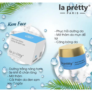 Kem Mụn Thâm Trắng Da Giảm Sẹo La Pretty Paris 18g
