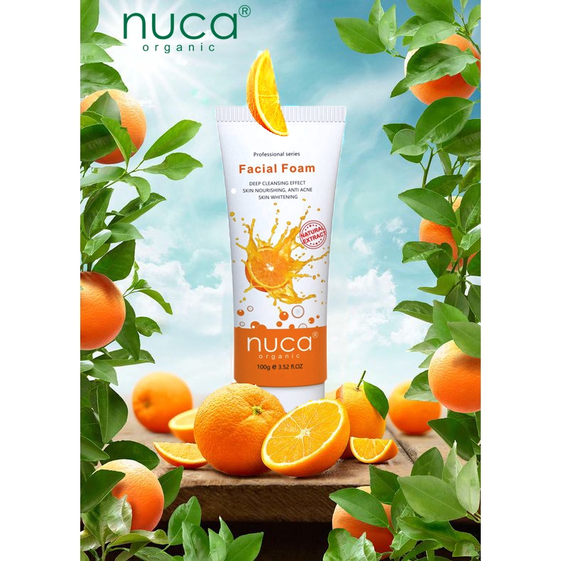 Sửa Rữa Mặt NUCA Sữa Rửa Mặt Trắng Da Ngừa Mụn