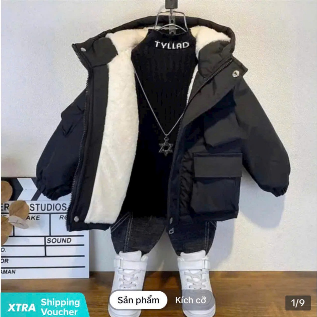 Mã A900( Size 15-45kg) Thời Trang KID ,Áo Khoác Gió Lót Lông Trẻ Em Cao Cấp Hàng Quang Châu Mới Nhất 2024
