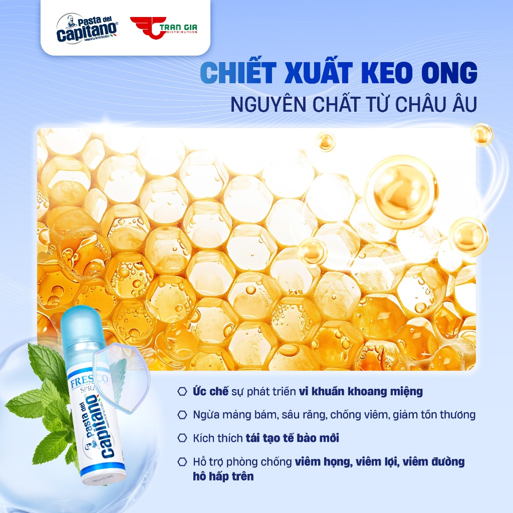 Ảnh Xịt Thơm Miệng Pasta del Capitano Pasta del Capitano – Chống môi miệng, Giúp Hơi Thở Thơm Mát, Hơn 200 Lần Xịt 3