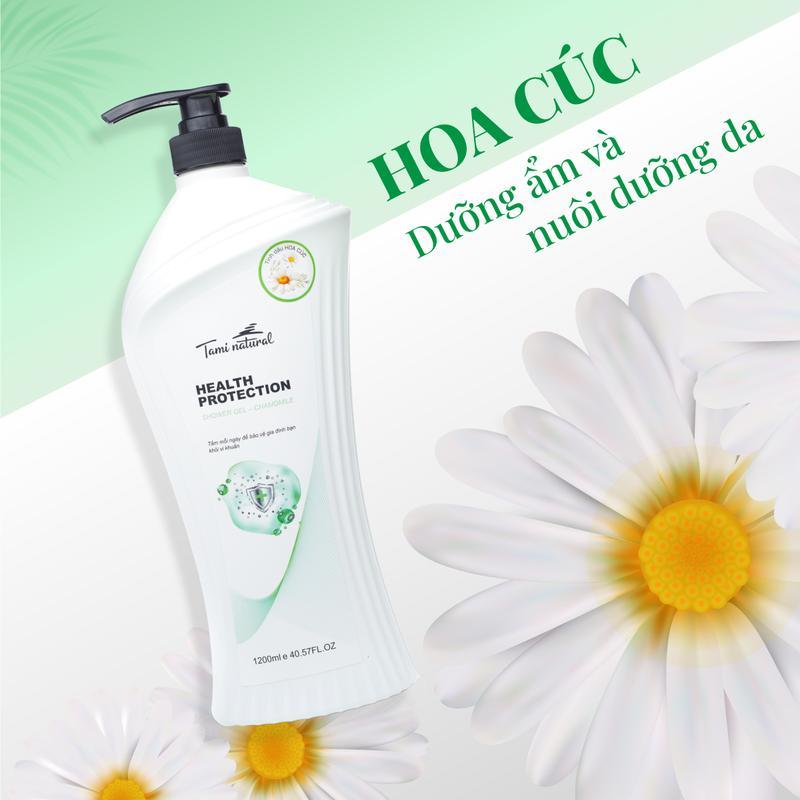 Ảnh Sữa Tắm Kháng Khuẩn Dưỡng Ẩm Sáng Da Tami Health Protection 1200ml 4
