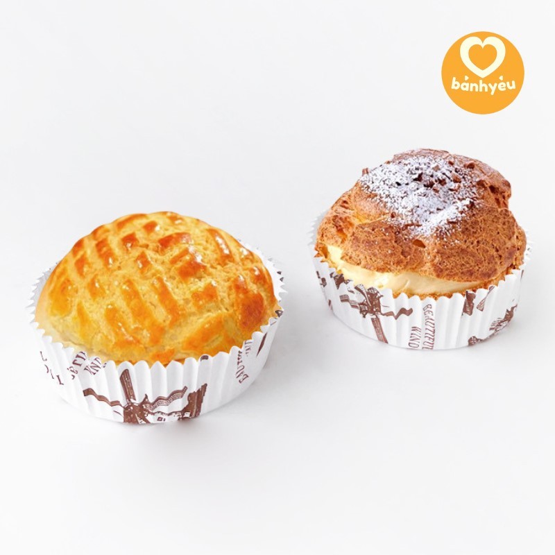 Cup giấy mềm Tròn/Oval lớn nướng bánh mì, bánh ngọt - BB208 lốc 300 cái