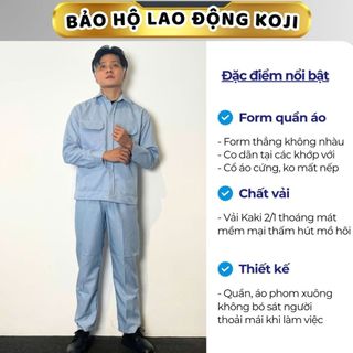 Bộ Đồ Bảo Hộ Lao Động Quần áo bảo hộ lẻ có Phản Quang Chất vải kaki nhẹ thoáng mát