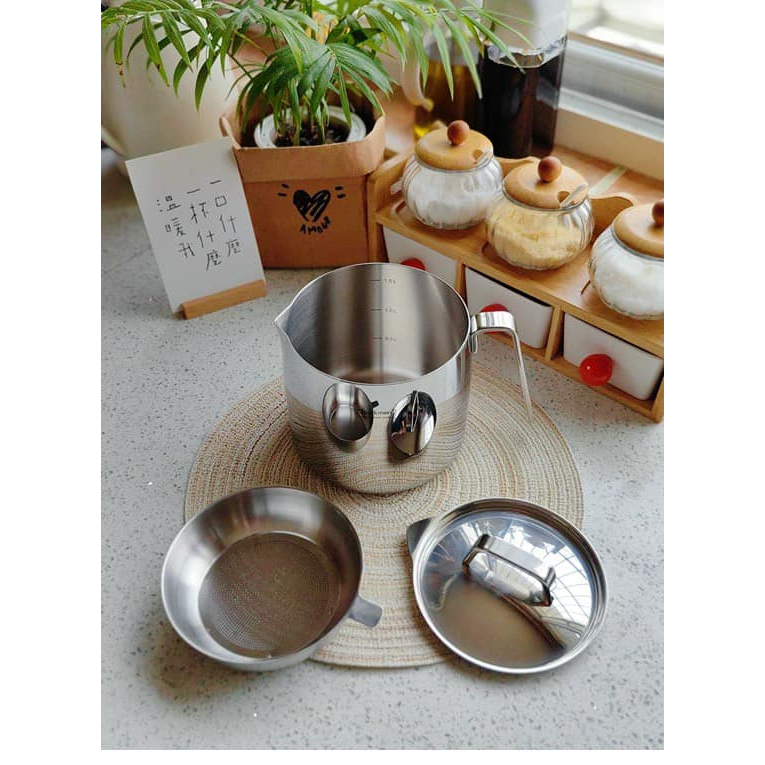 Dụng Cụ Đựng Lọc Dầu Cặn Chockmen, Ca Lọc Dầu Chockmen Inox Cao Cấp CKM98 CKM364 CKM44 CKM45