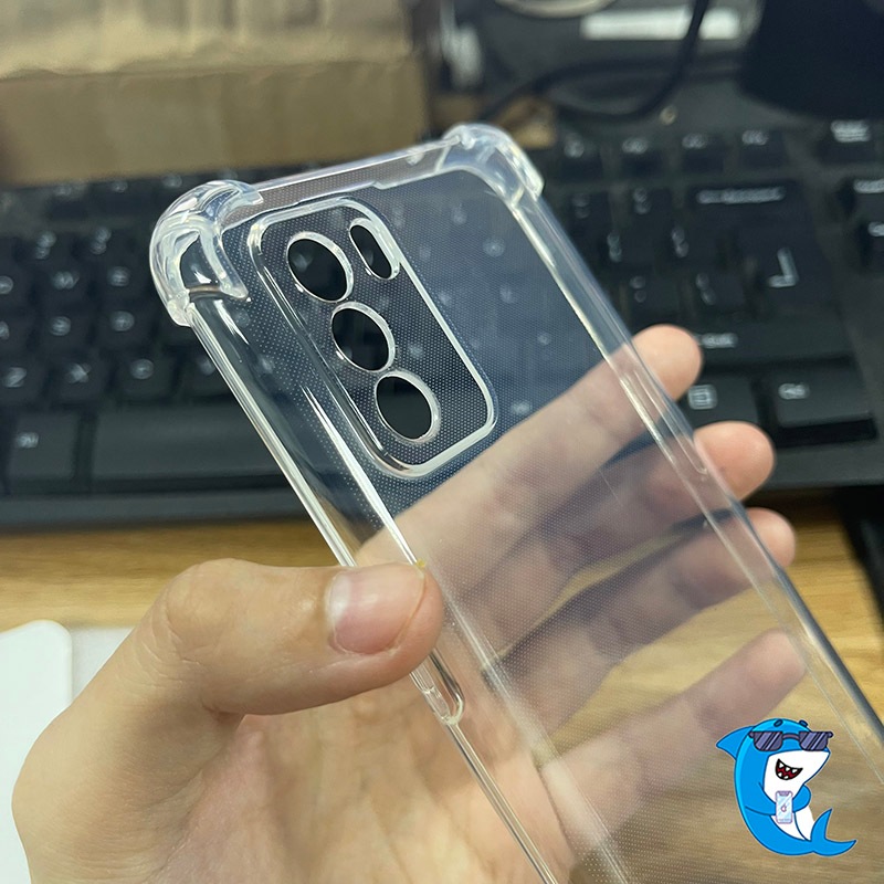 Ốp lưng Oppo reno 6 / 6Z 4G 5G nhựa dẻo trong suốt silicon cao cấp chống sốc viền vuông bảo vệ cam