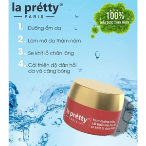 Kem dưỡng trắng cãi thiện lão hóa se khít lỗ chân lông La pretty Paris 18g