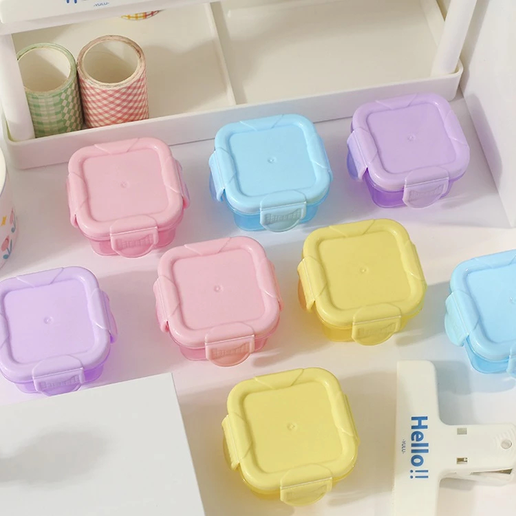 Ảnh Set 4 Hộp Trữ Đông KidAndMom ,Khay Trữ Đông Có Nắp khoá 4 chiều Đựng Đồ Ăn Dặm Cho Bé Chống Rò Rỉ 3