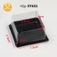 Hộp vuông đế vàng XY65S vừa bánh 50-75g/ Hộp đựng bánh trung thu, xôi, rau câu