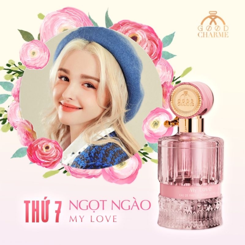 Nước hoa nữ  My love 80ml hương sen có hoa,nhẹ nhàng, sang trọng