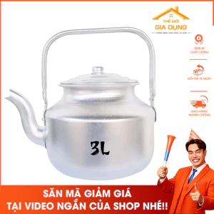 Ấm nhôm đun nước 3L - cho mọi gia đình