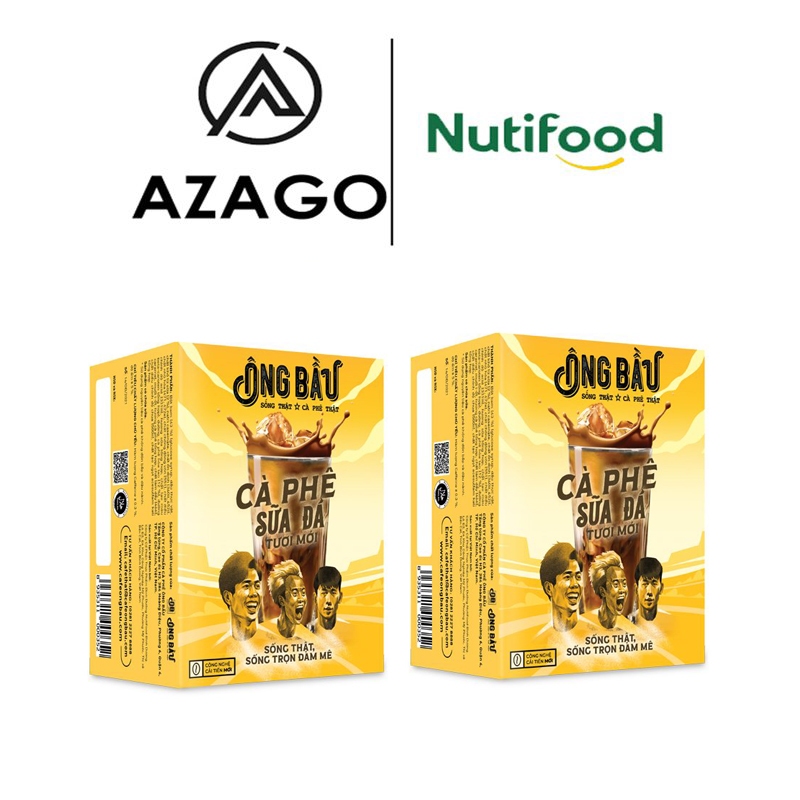 Combo 02 Hộp cà phê sữa đá tươi mới Ông Bầu – Thương hiệu NUTIFOOD ...