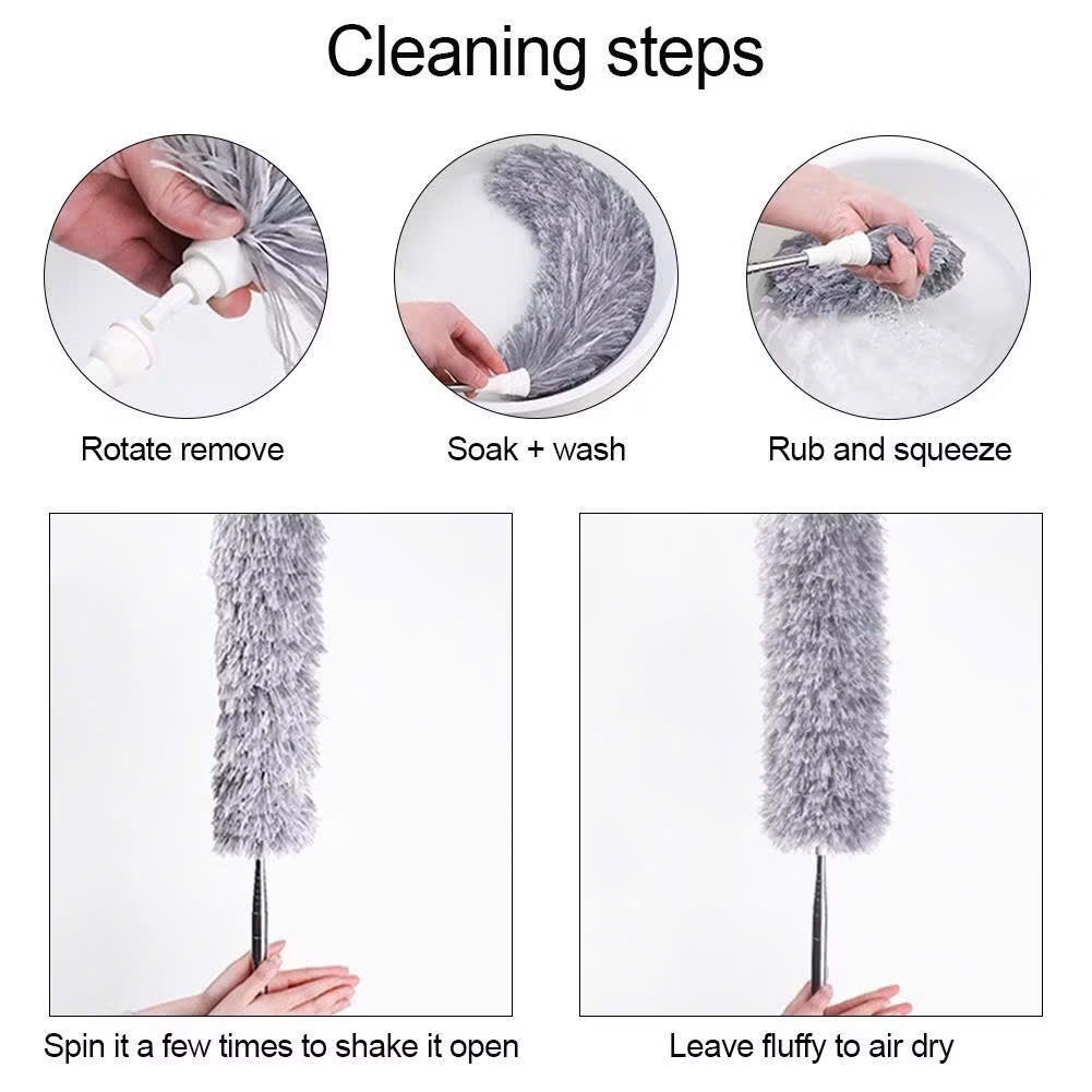 Chổi Phủi Bụi Trần Nhà - Chổi Phủi Bụi Điều Chỉnh Kích Thước 0.8 - 2.5m