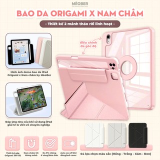 [New] Bao da Nam Châm Xoay x Origami cho iPad Gen7/8/9/10, Air4/5/6/7, Pro11- Tháo rời, bảo vệ máy tối đa by MèoBer