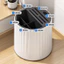 Hộp đựng dao đũa muỗng, đựng đồ bếp đa năng - hình trụ, xoay 360 độ