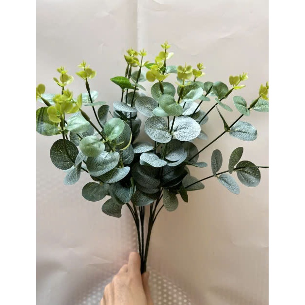 Lá táo nhánh - cành rời 1 nhánh - nhánh lá táo điểm trang trí hoa len, hoa lụa, hoa handmade - DIY