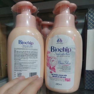 Nước giặt đồ lót sinh học BIOCHIP Sinecatechin giúp làm sạch nấm , hiệu quả với HPV (chai 280ml)[chính hãng]