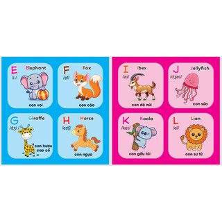 Sách - Thư Viện Hình Ảnh Đầu Tiên Cho Bé - Bộ Hộp 10 Chủ Đề Song Ngữ Việt Anh Cho Bé 0-6 Tuổi