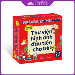 Sách - Thư Viện Hình Ảnh Đầu Tiên Cho Bé Từ 0-6 Tuổi Song Ngữ Việt Anh - Bộ 10 Quyển