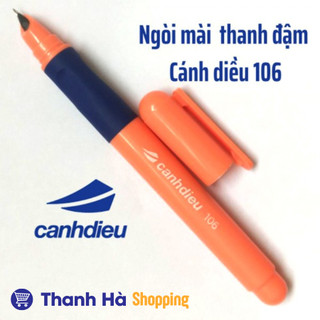 Bút Máy Cánh Diều 106 107 - Ngòi trơn tròn đều, nét nhỏ thanh đậm nhẹ