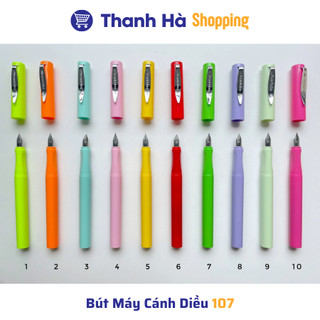 Bút Máy Cánh Diều 106 107 - Ngòi trơn tròn đều, nét nhỏ thanh đậm nhẹ