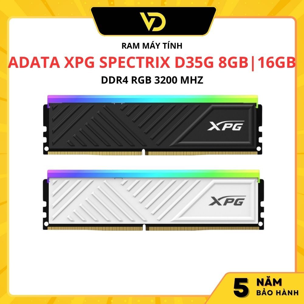 RAM MÁY TÍNH ADATA XPG SPECTRIX D35G 8GB/16GB DDR4 RGB 3200 MHZ - Hàng ...