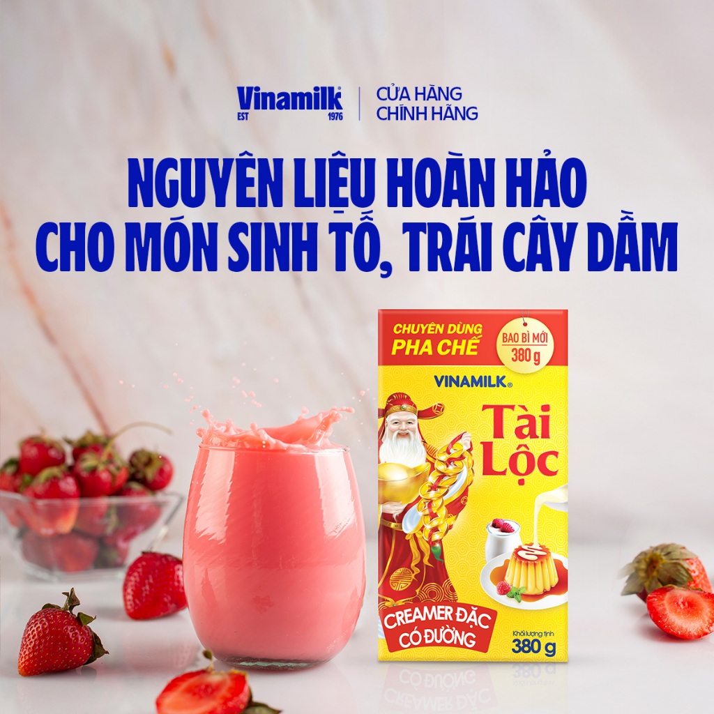 Ảnh Bộ 6 hộp Creamer sữa đặc Tài Lộc - Hộp giấy 380g 4