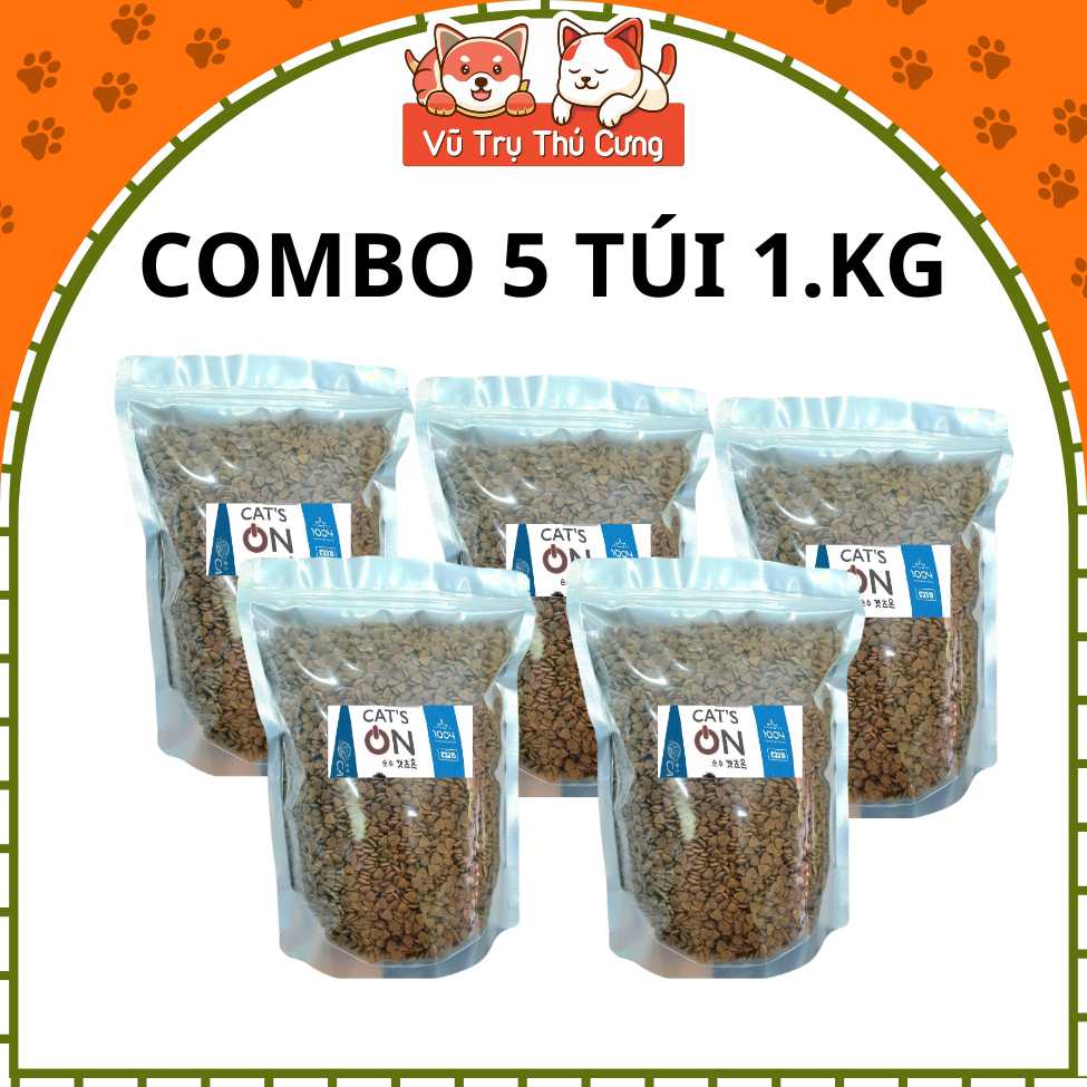 (5Kg) Thức Ăn Hạt Cho Mèo Cat's On Hàn Quốc