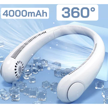 (MIỄN SHIP TOÀN QUỐC) Quạt Đeo Cổ Mini Tích Điện Siêu Hot, Quạt Đeo Cổ Không Cánh Sạc USB Không Cánh Thông Minh