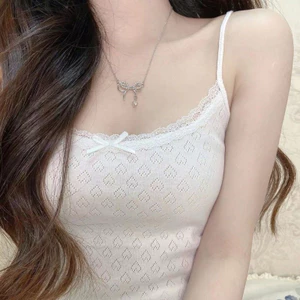 Áo hai dây nữ tiểu thư nhẹ nhàng quyến rũ thời trang Hàn quốc